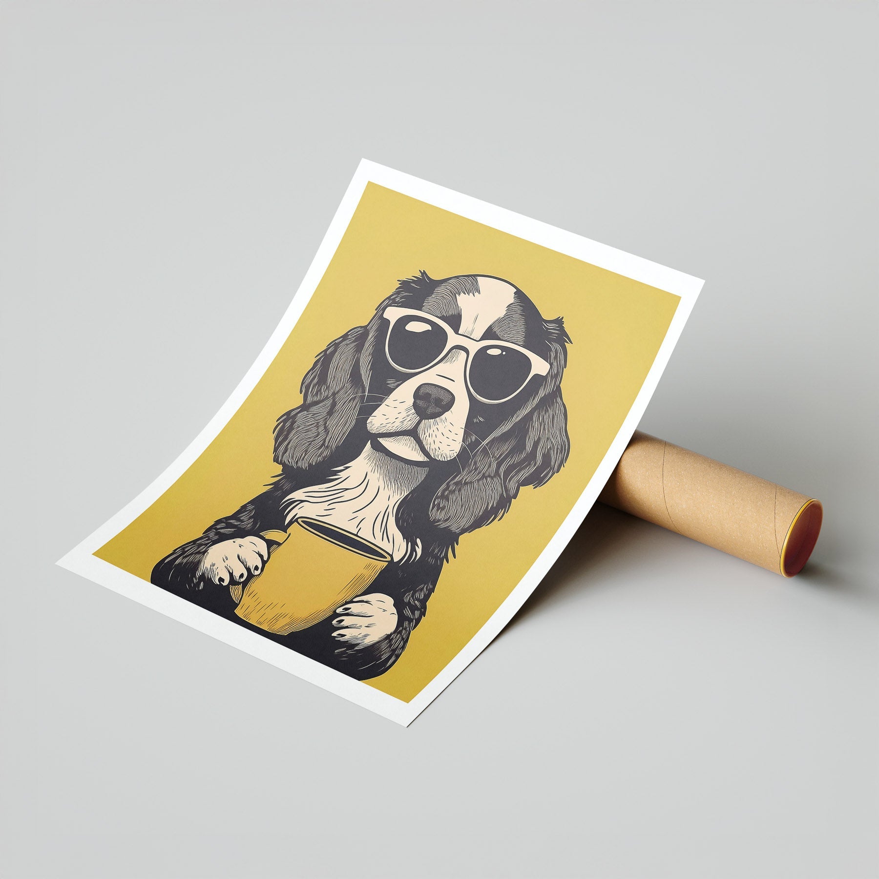 Cavalier King Charles Spaniel Chillin Coffee Dog image 7