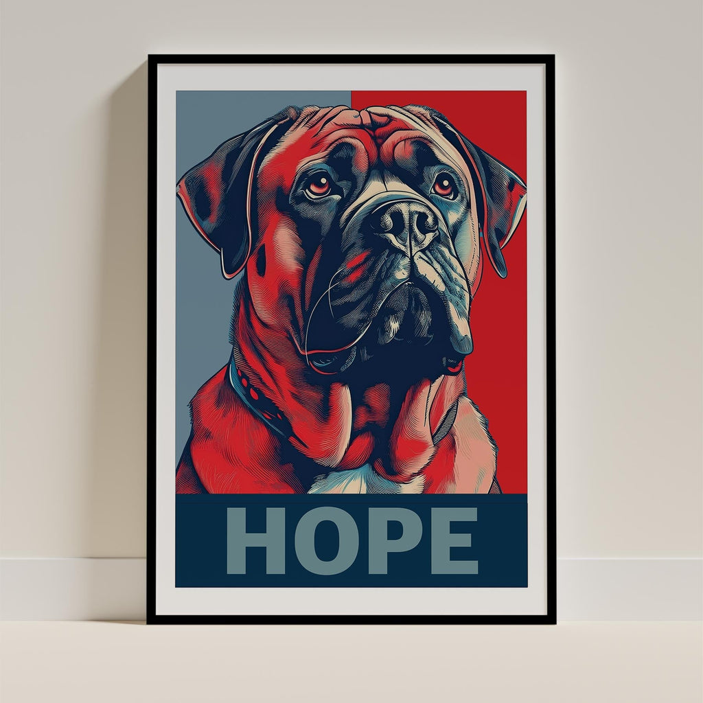 Bullmastiff HOPE Series Inspired by the Obama Poster image 0