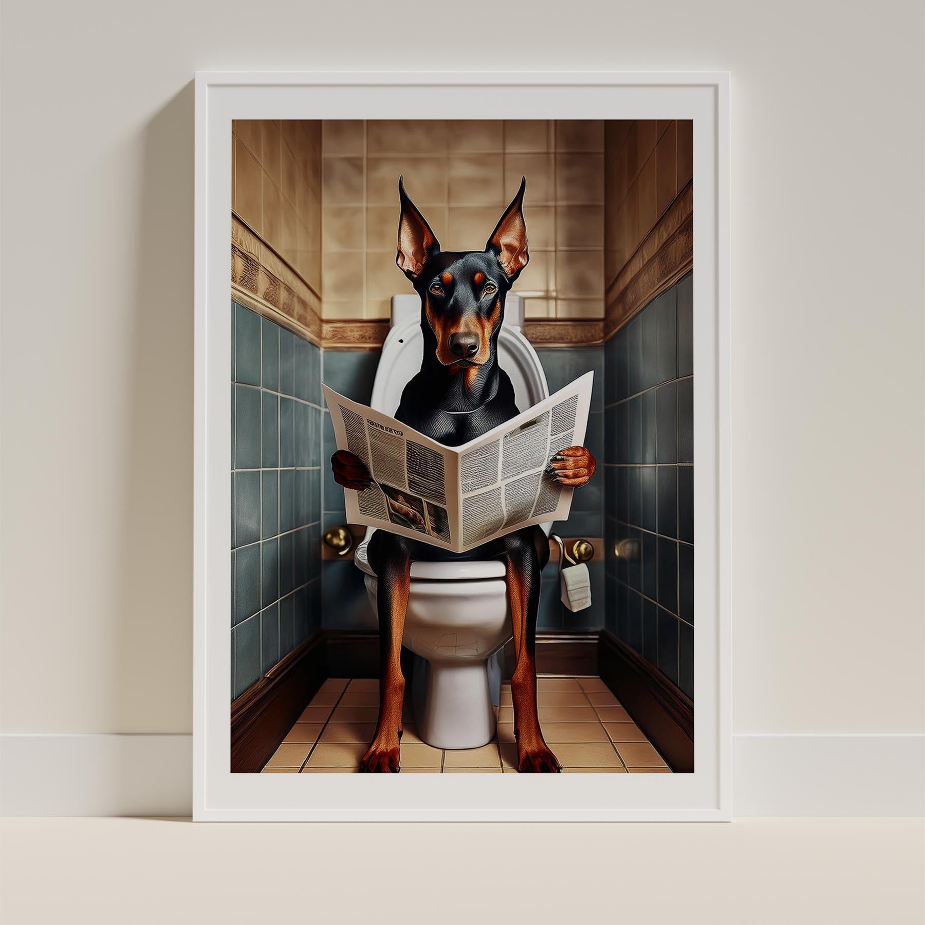 Dobermann Toilet Humour Dog Series 3 image 9