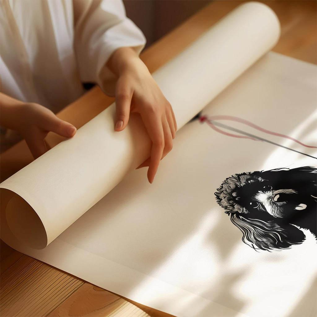 Poodle DOGSY Series inspired by the Art of Banksy with text Dogsy image 1