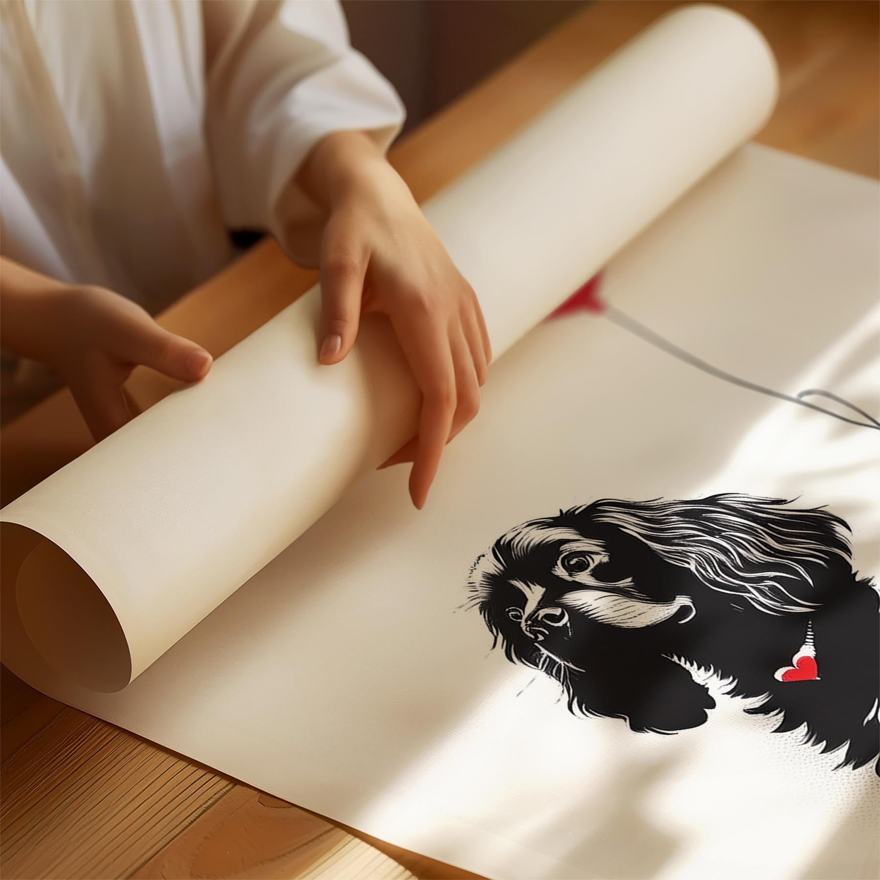 Cavalier Spaniel DOGSY Series inspired by the Art of Banksy image 1