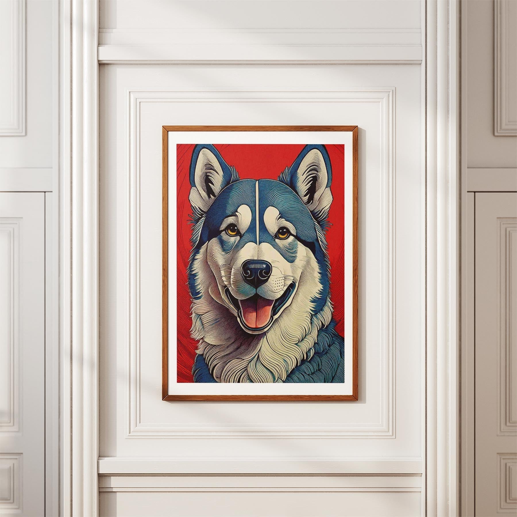 Alaskan Malamute Hokusai Japanese Inspired Dog Series image 3