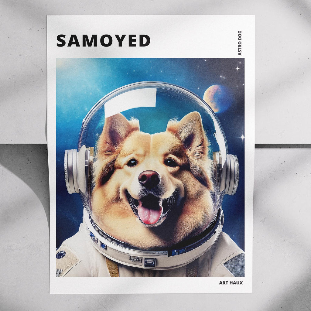 Samoyed Astronaut Dog Series with Text Astro Dog image 7