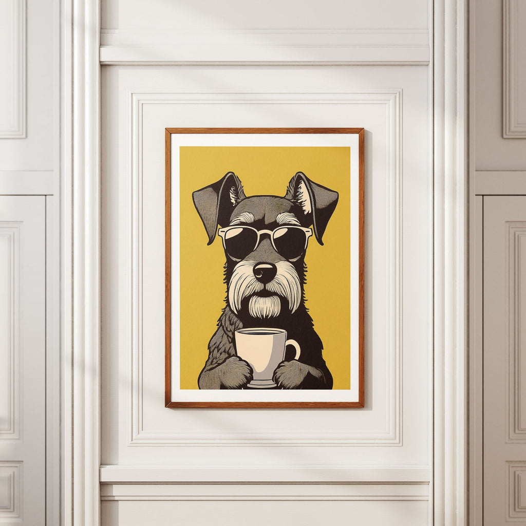 Miniature Schnauzer 1 Chillin Coffee Dog image 2
