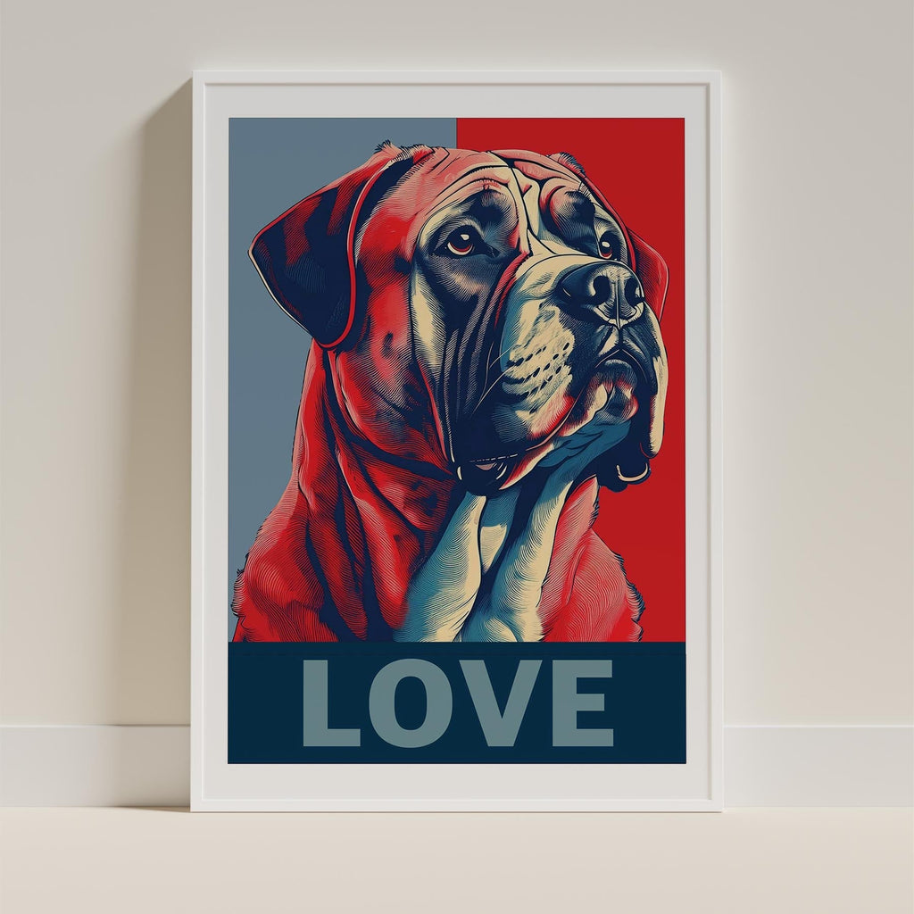 Mastiff LOVE Series Inspired by the Obama Poster image 9
