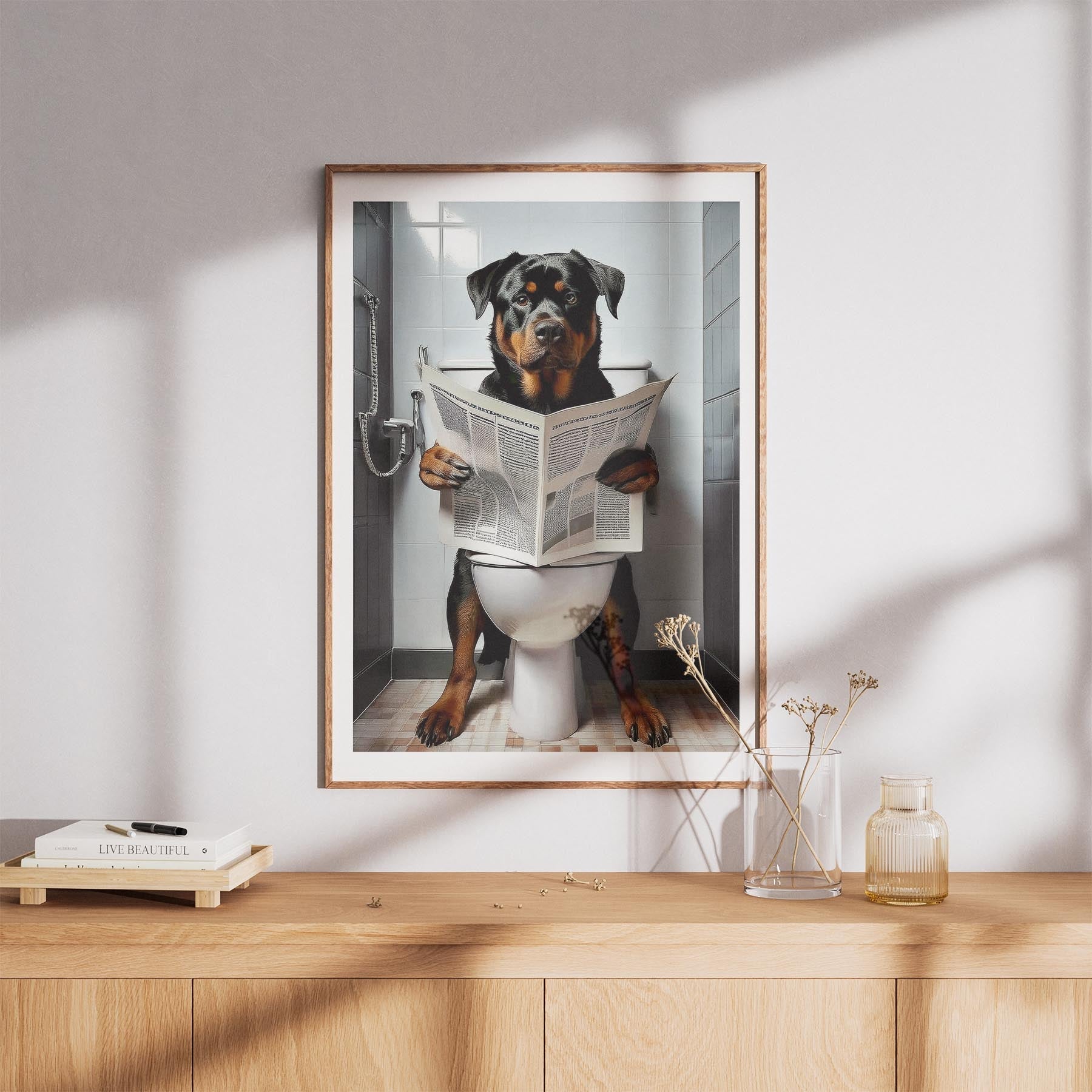 Rottweiler Toilet Humour Dog Series 2 image 8