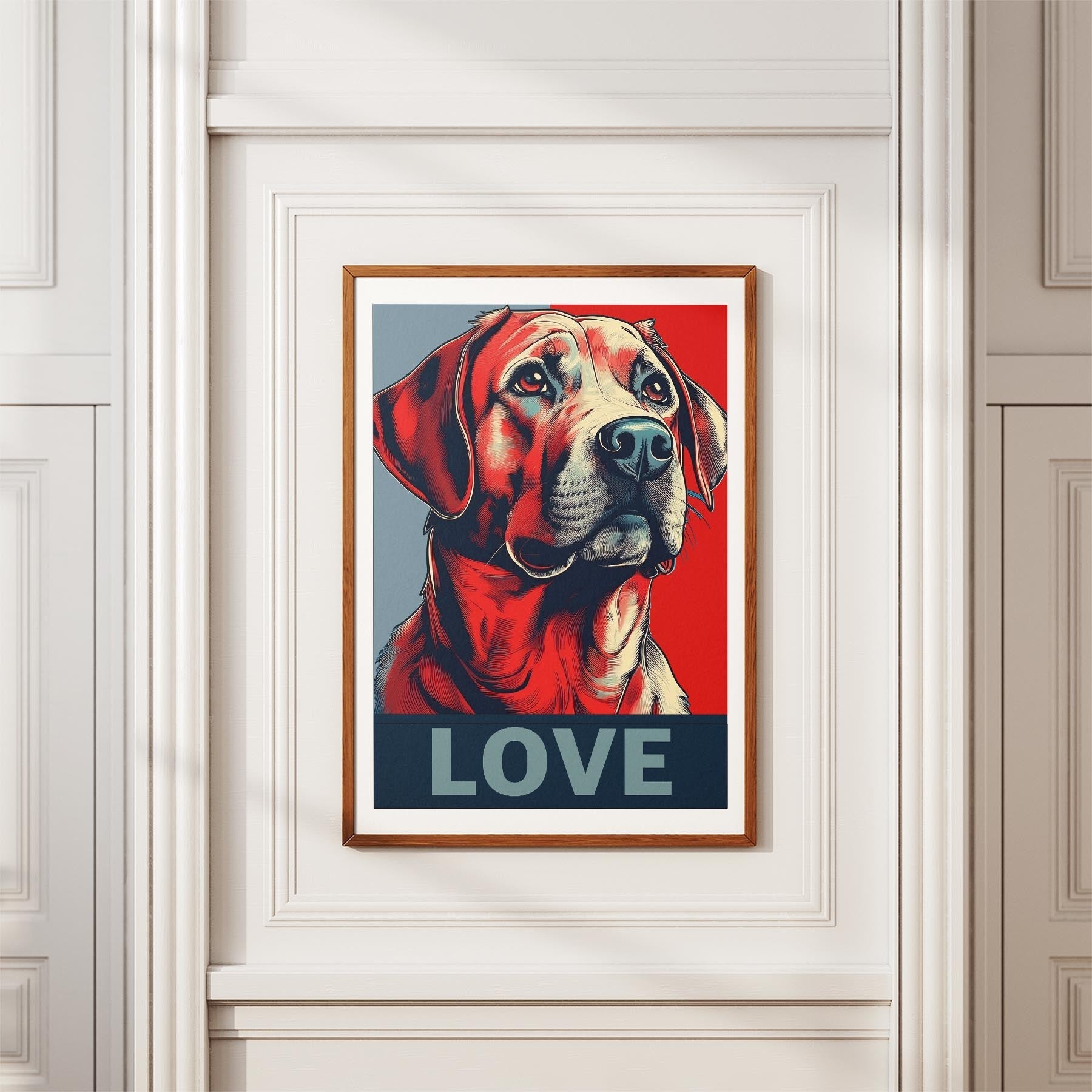 Labrador Retriever LOVE Series Inspired by the Obama Poster image 3