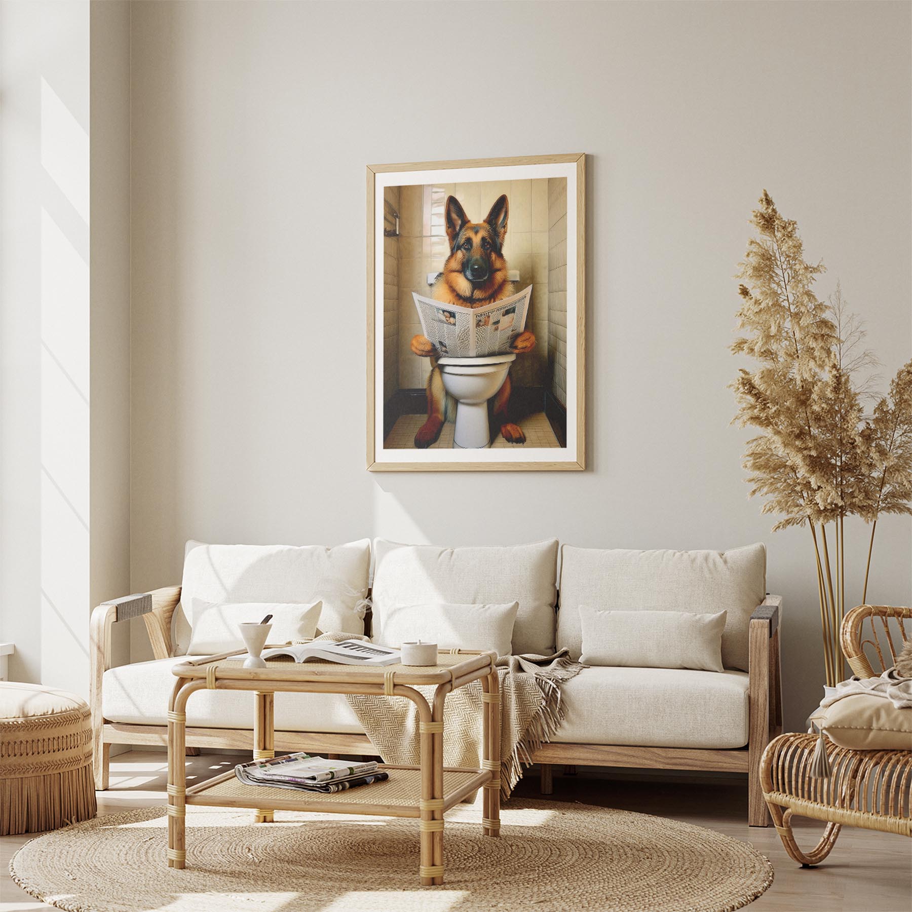 German Shepherd Toilet Humour Dog Series 1 image 2