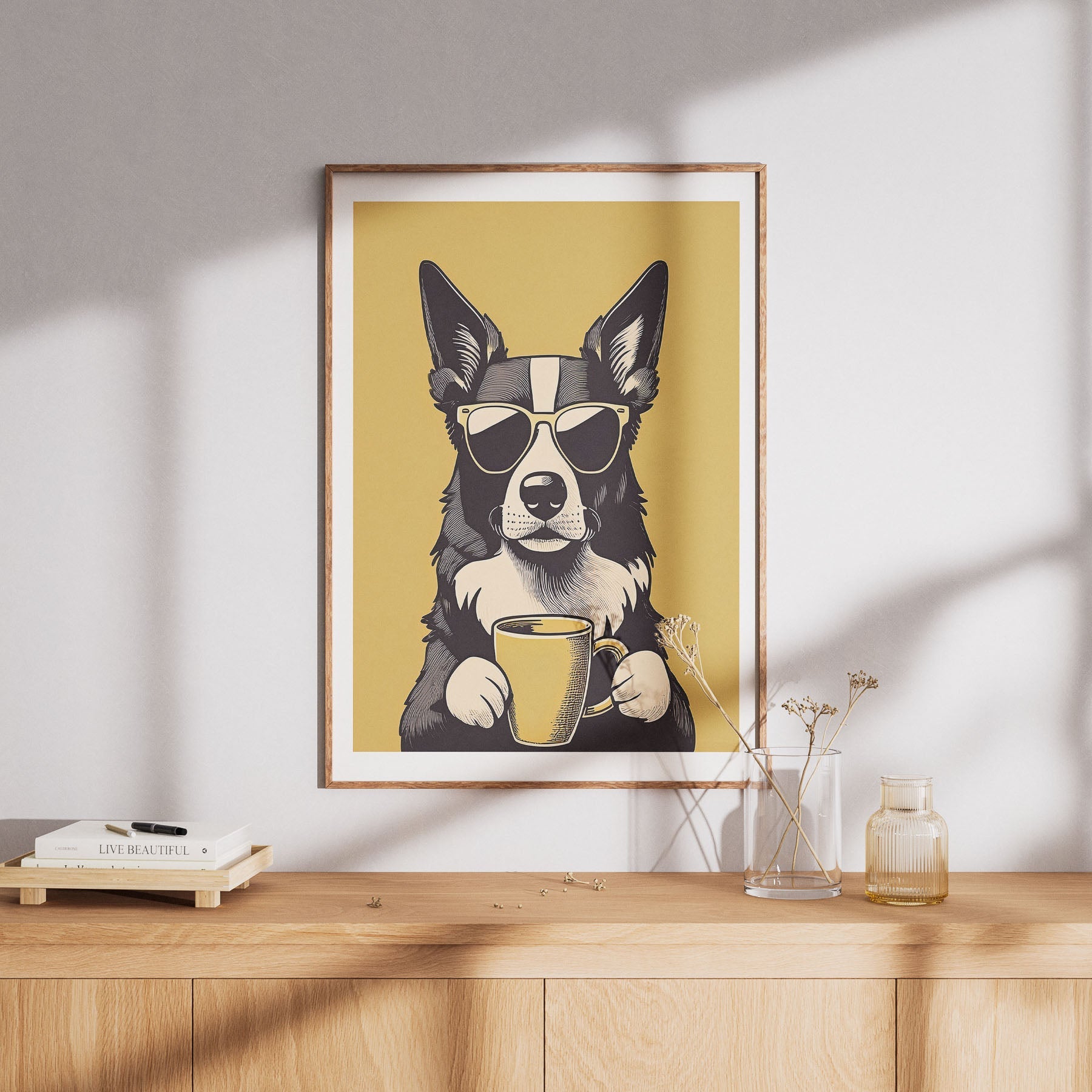 Border Collie Chillin Coffee Dog image 8
