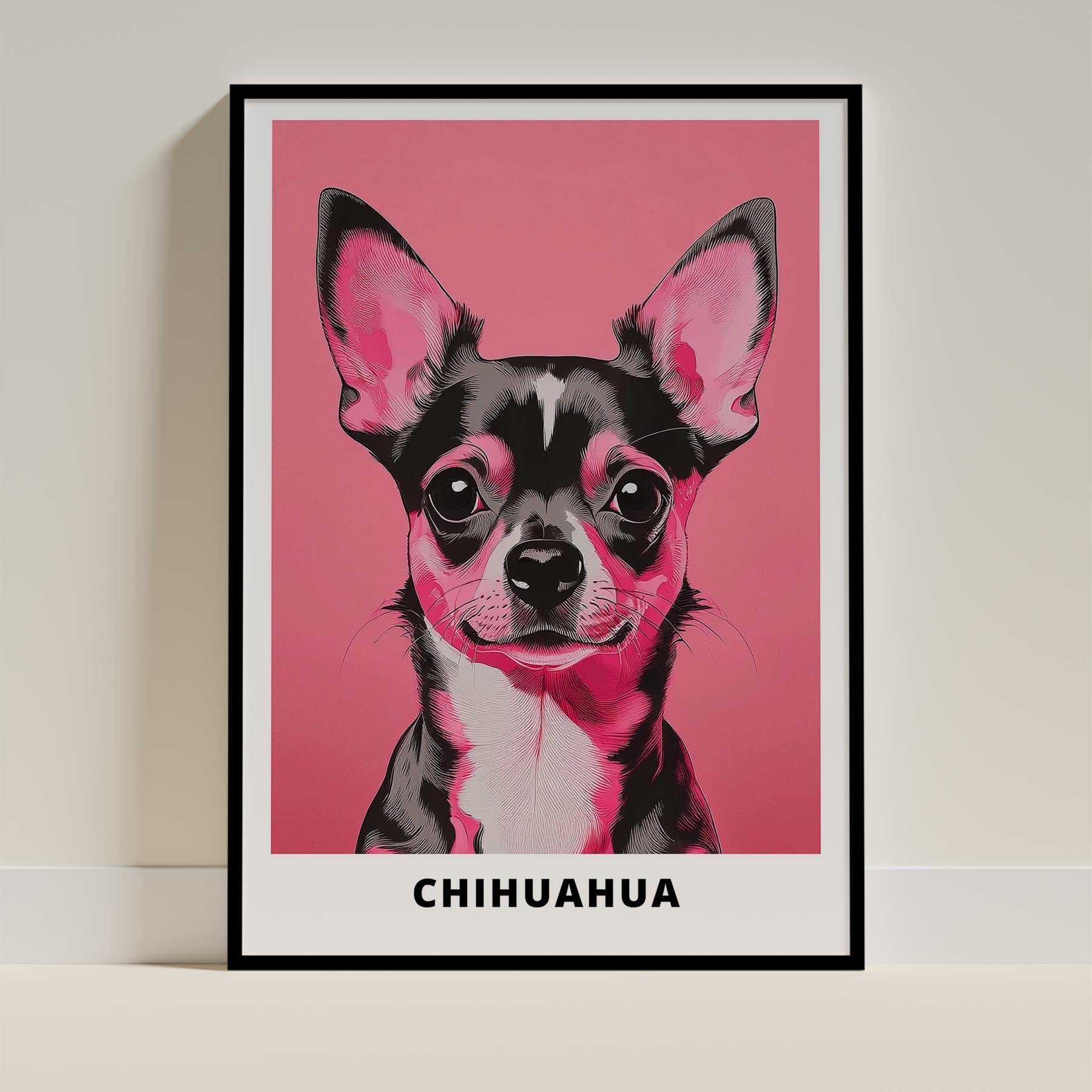 Chihuahua Pink and Black Dog Series 1 image 0