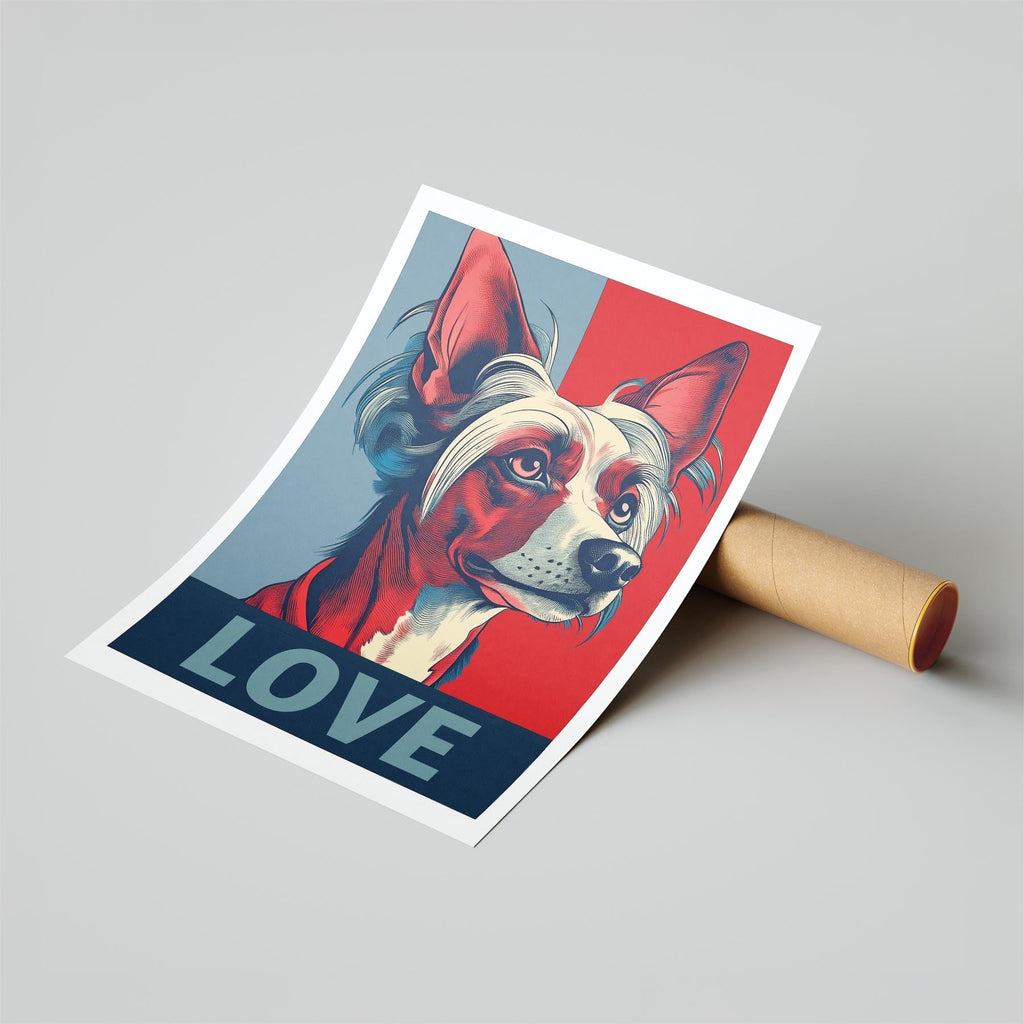 Chinese Crested LOVE Series Inspired by the Obama Poster image 6