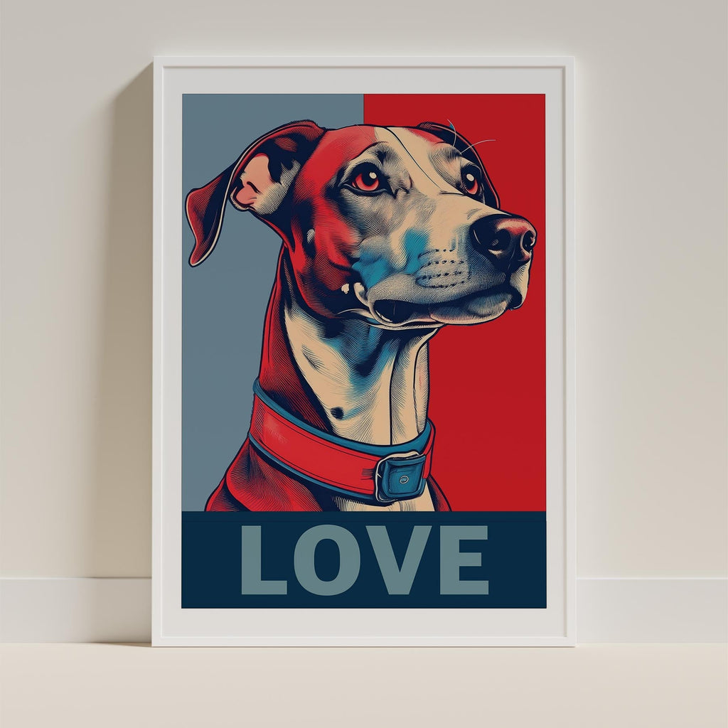 Whippet LOVE Series Inspired by the Obama Poster image 10