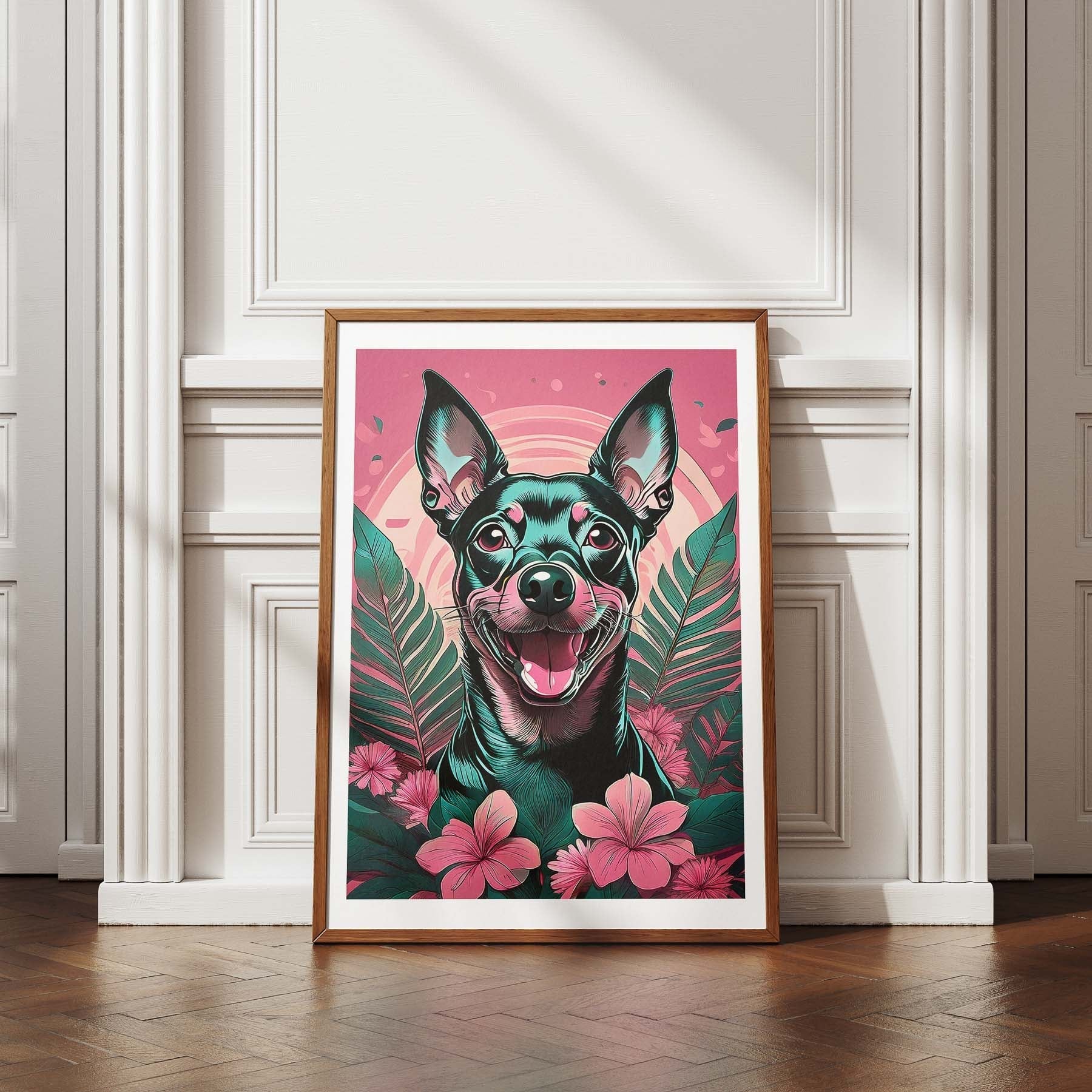 Pinscher Flowery Dog image 4