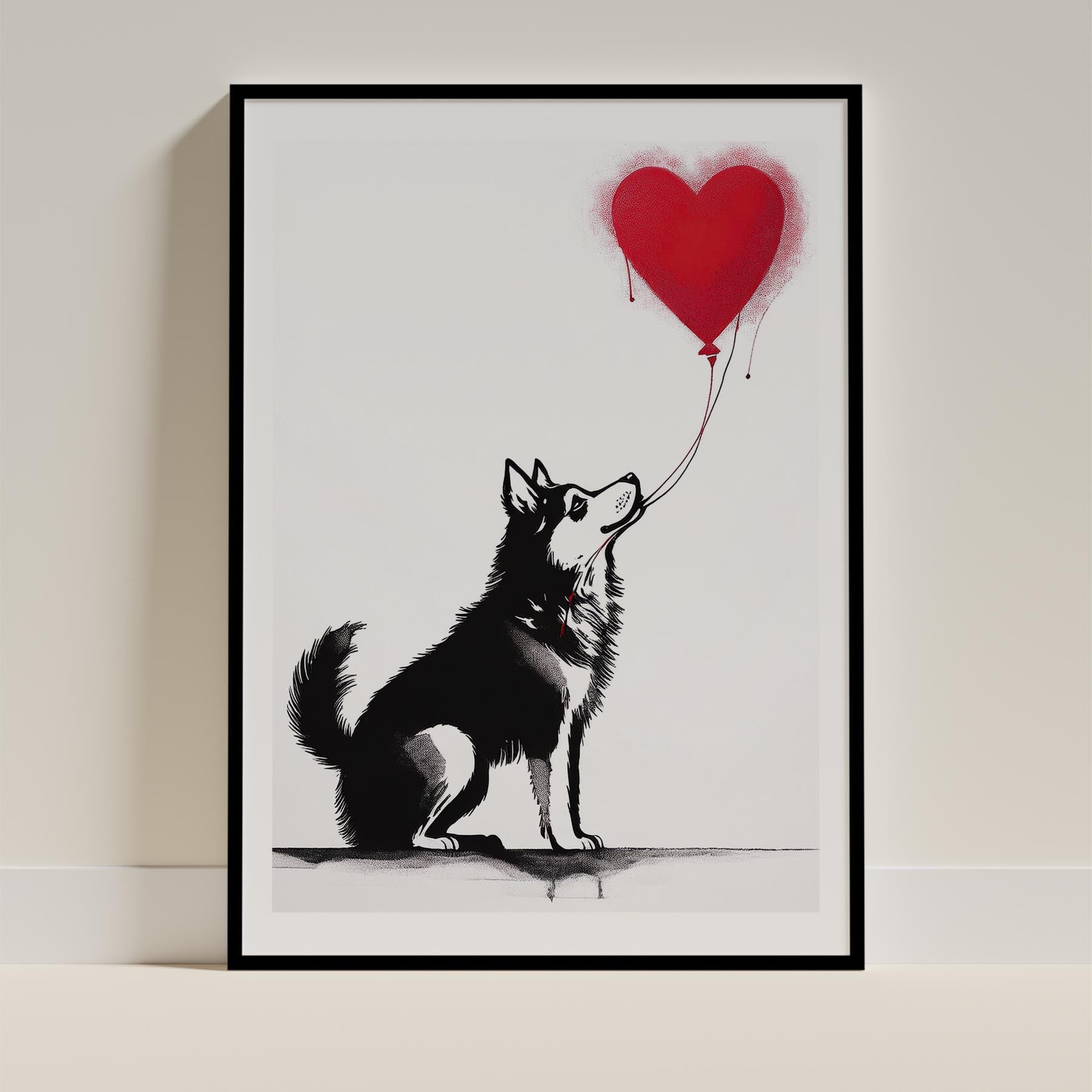 Alaskan Malamute DOGSY Series inspired by the Art of Banksy image 11
