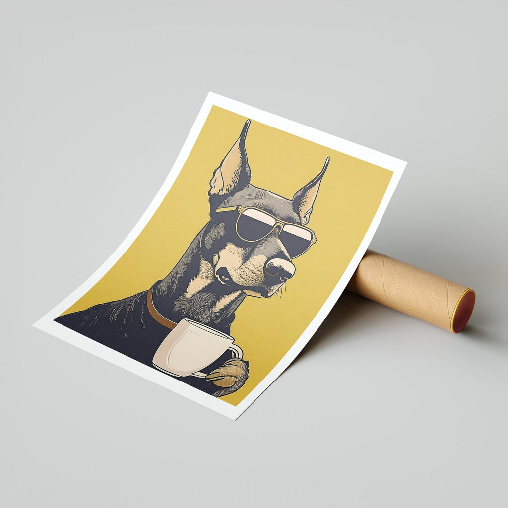 Doberman Chillin Coffee Dog image 7
