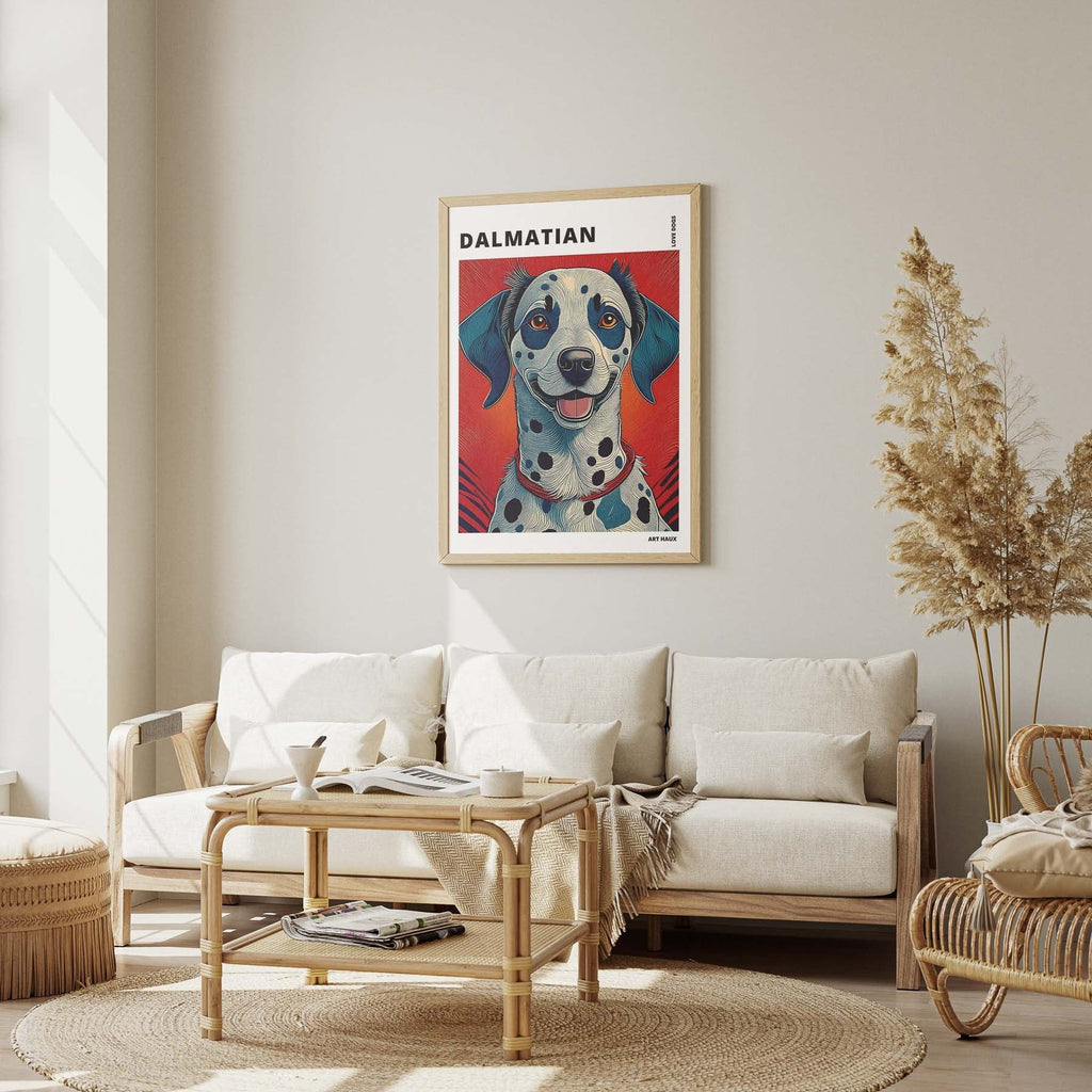 Dalmatian Hokusai Japanese Inspired Dog Series with Text image 2