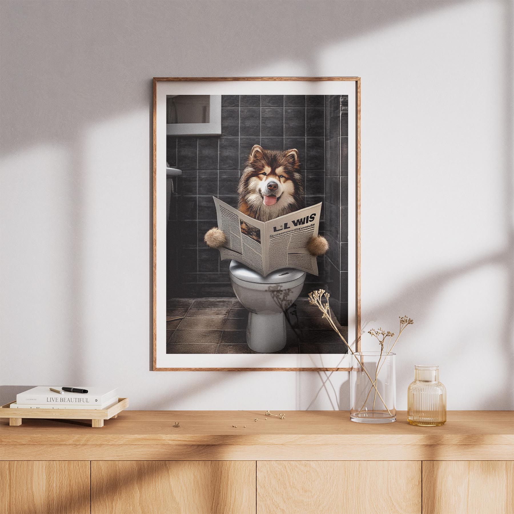 Alaskan Malamute Toilet Humour Dog Series 1 image 8