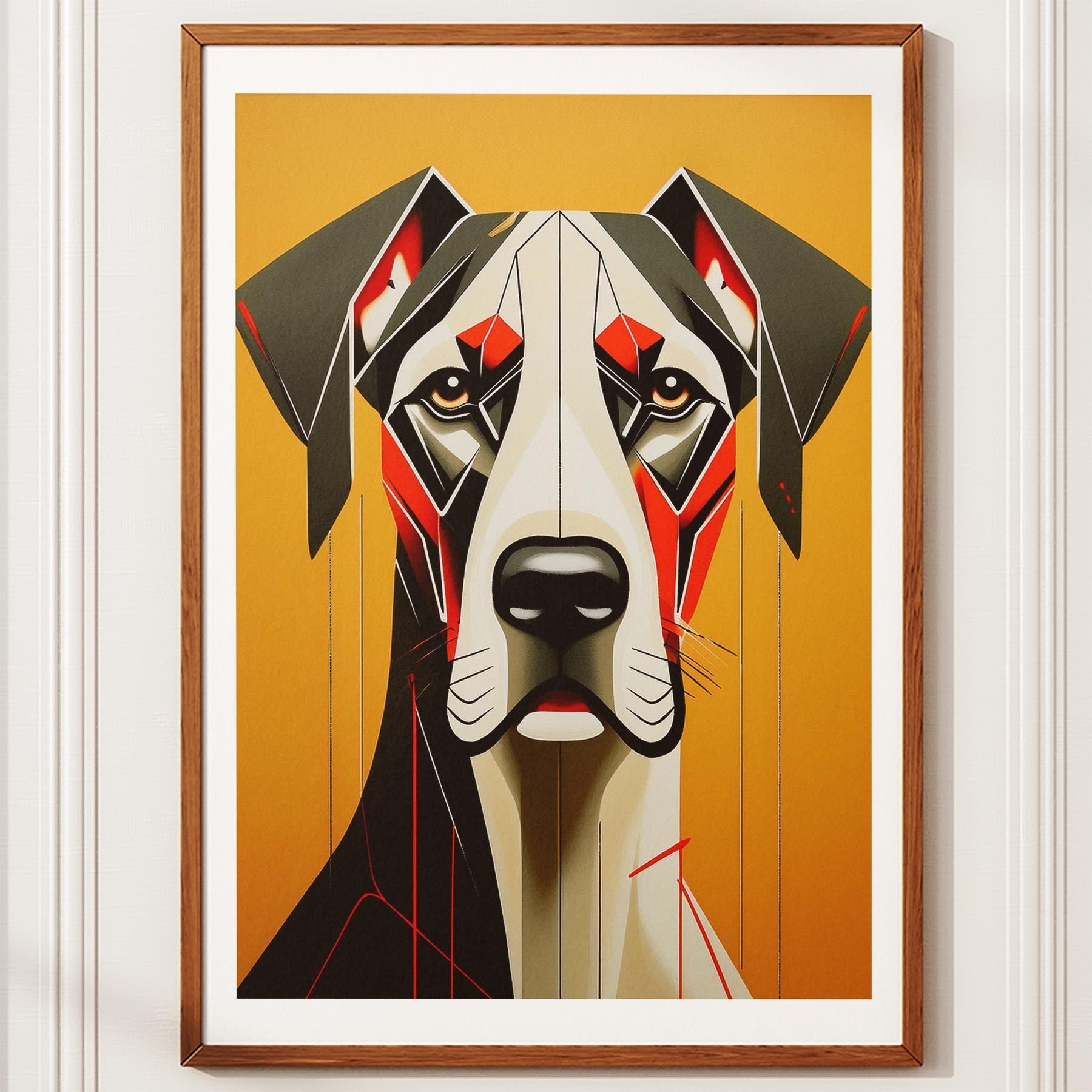 Great Dane Geometric Orange Series image 10