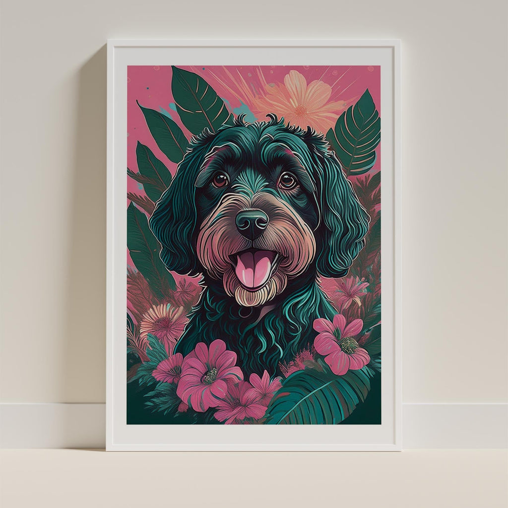Irish Doodle Flowery Dog image 10