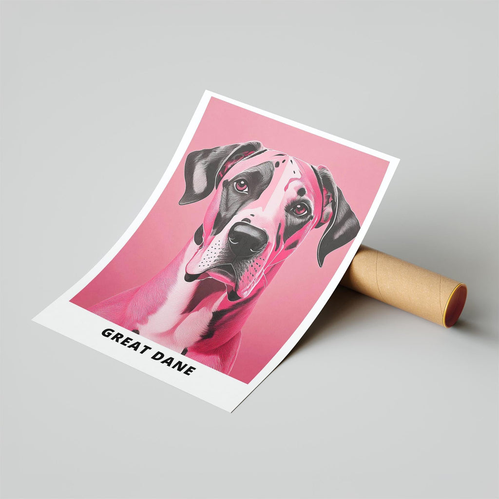 Great Dane Pink and Black Dog Series 3 image 6