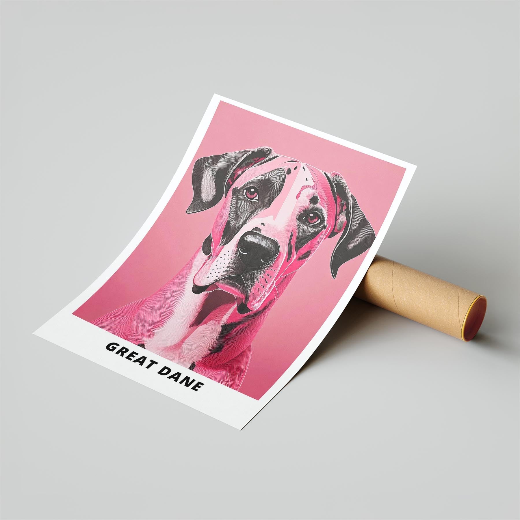 Great Dane Pink and Black Dog Series 3 image 6
