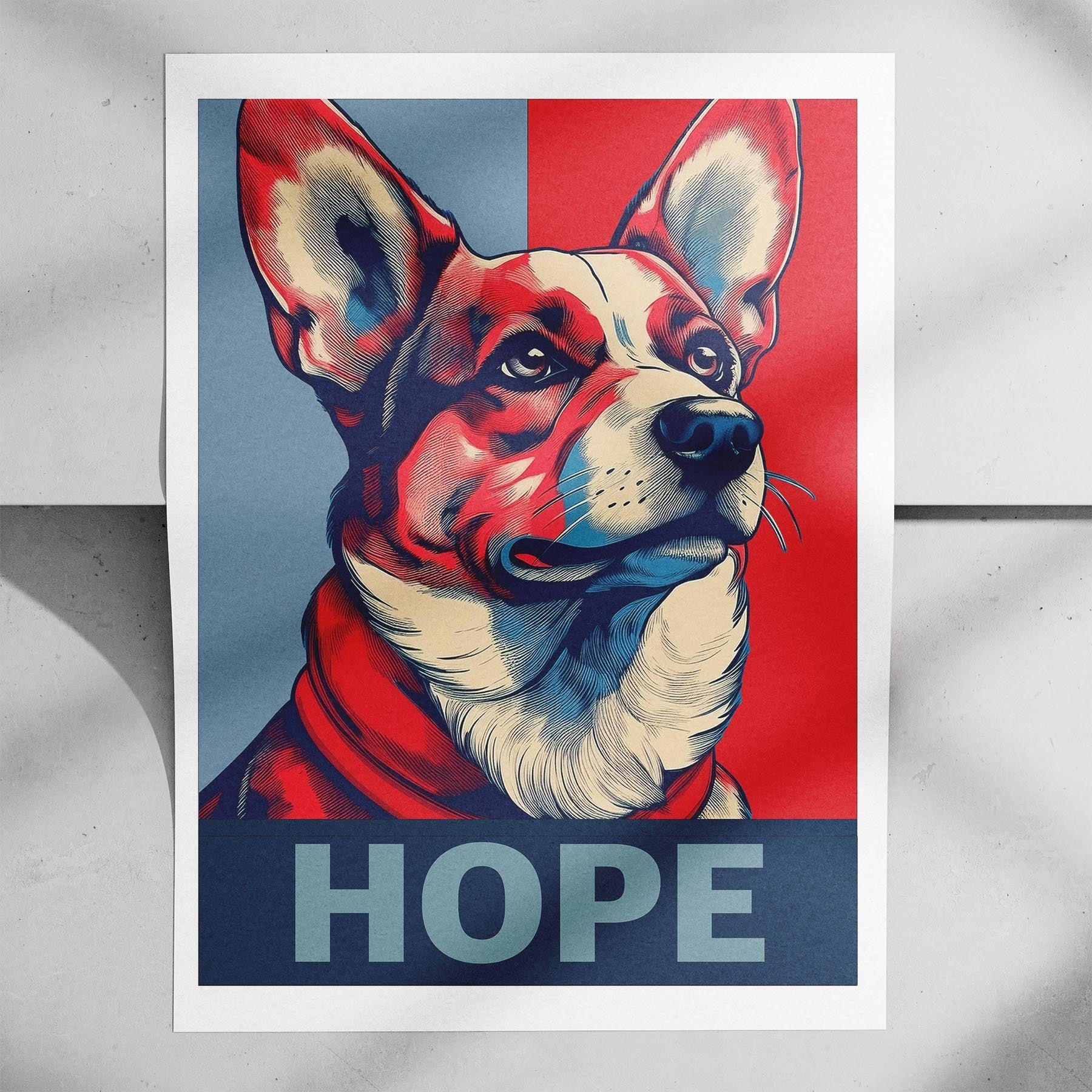 Corgi HOPE Series Inspired by the Obama Poster image 7