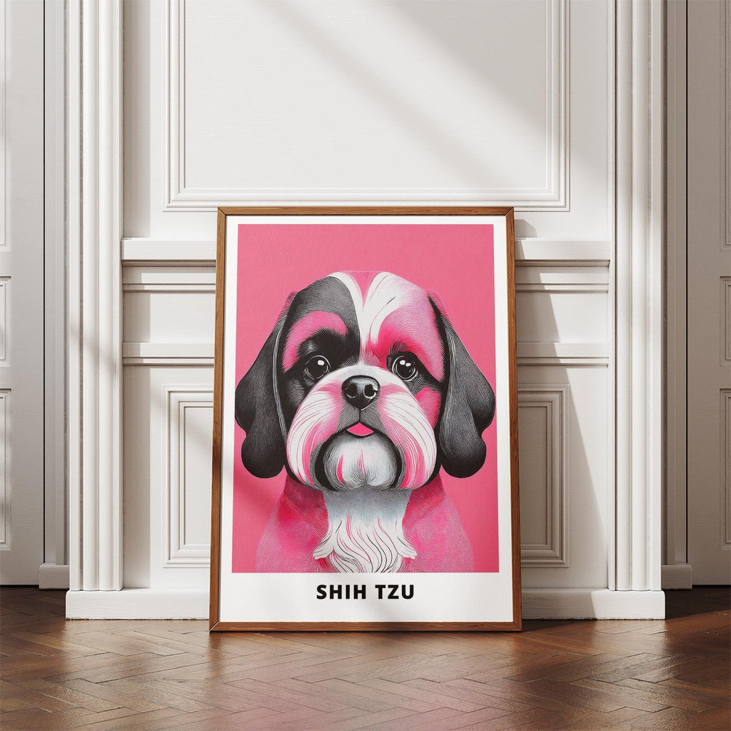 Shih Tzu Pink and Black Dog Series 1 image 4