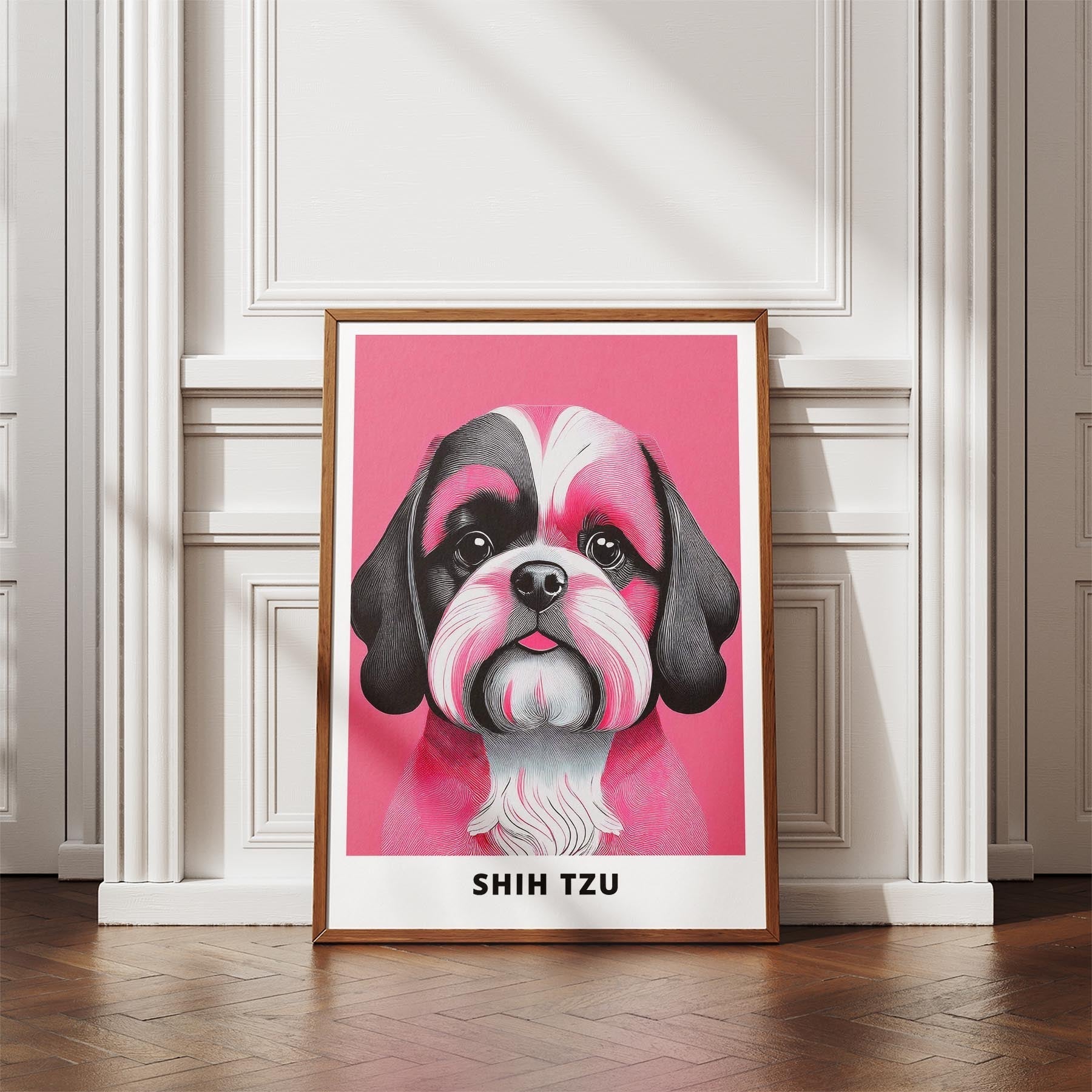 Shih Tzu Pink and Black Dog Series 1 image 4