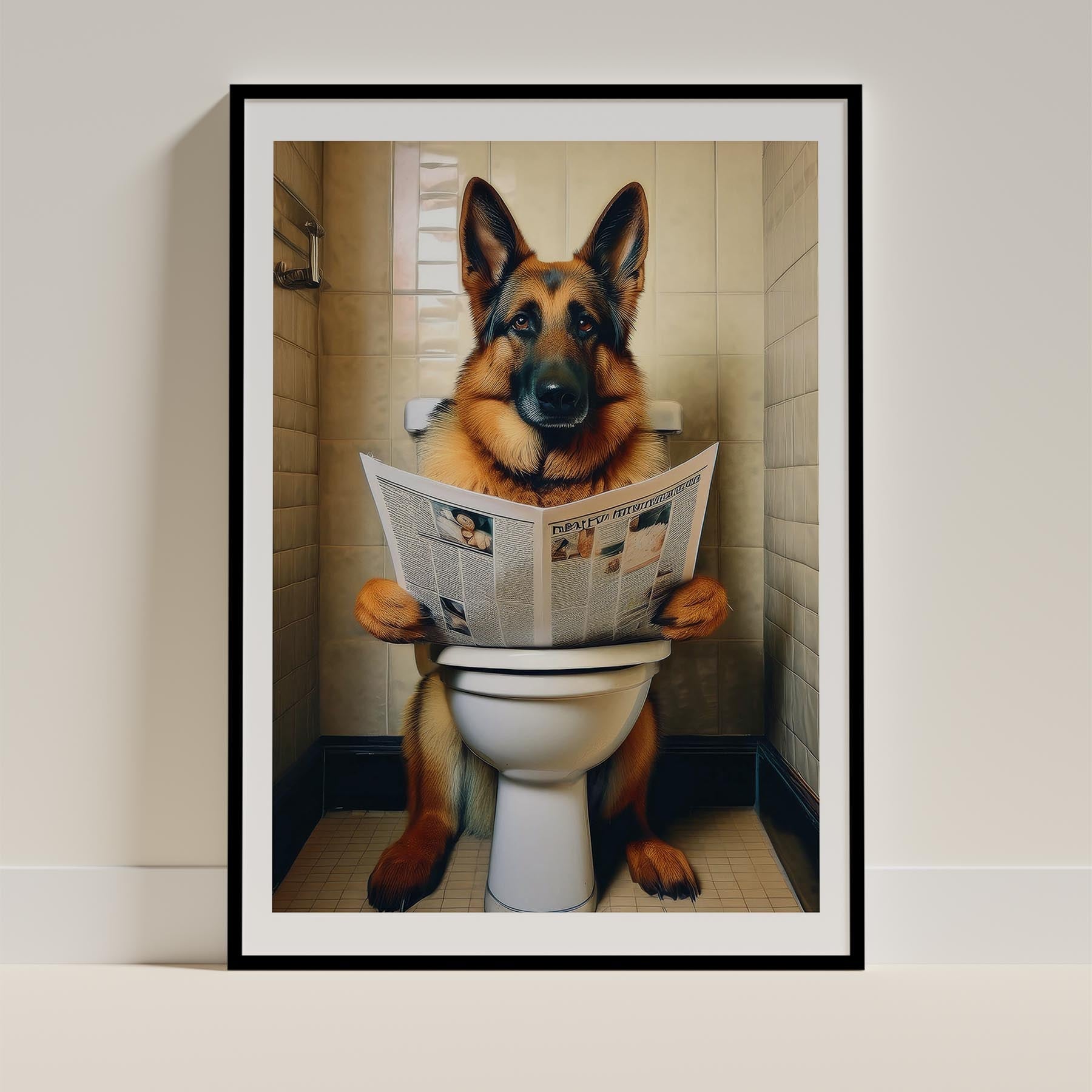 German Shepherd Toilet Humour Dog Series 1 image 0