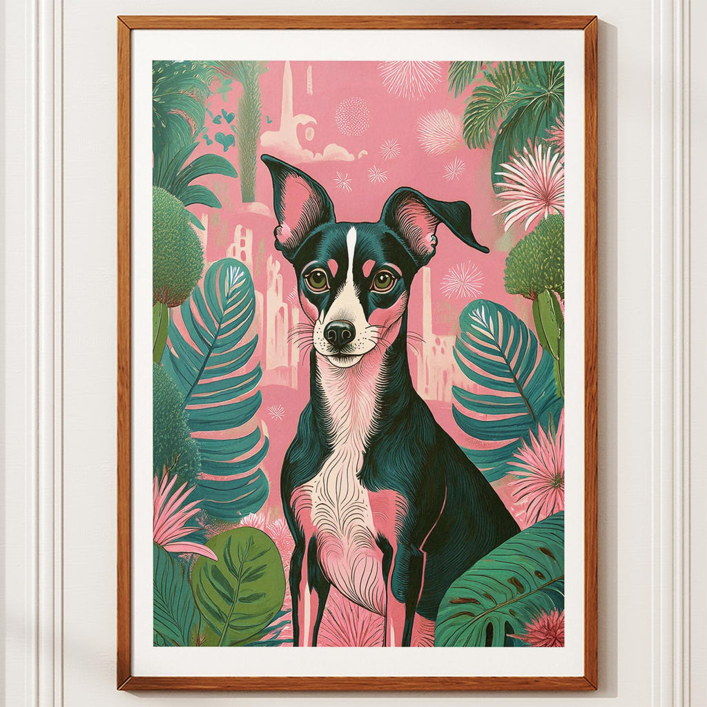 Whippet Flowery Dog image 12