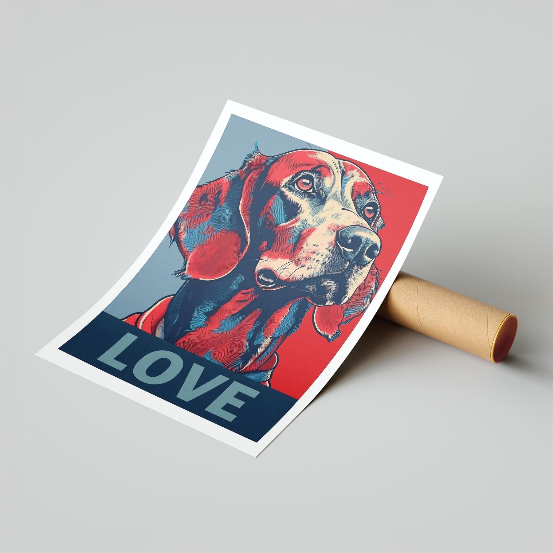 Irish Setter LOVE Series Inspired by the Obama Poster image 6