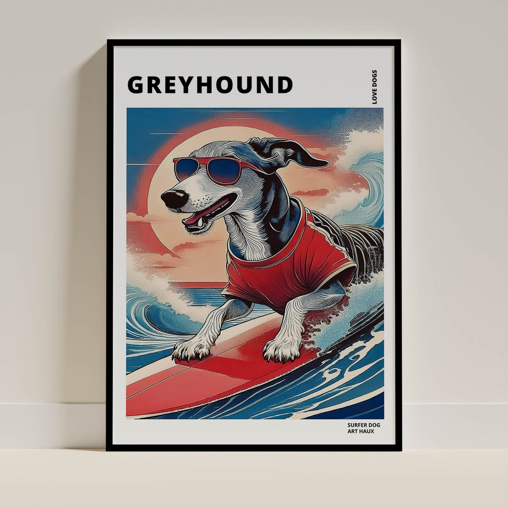 Grey Hound Hokosai Surfer Dogs 1 image 0
