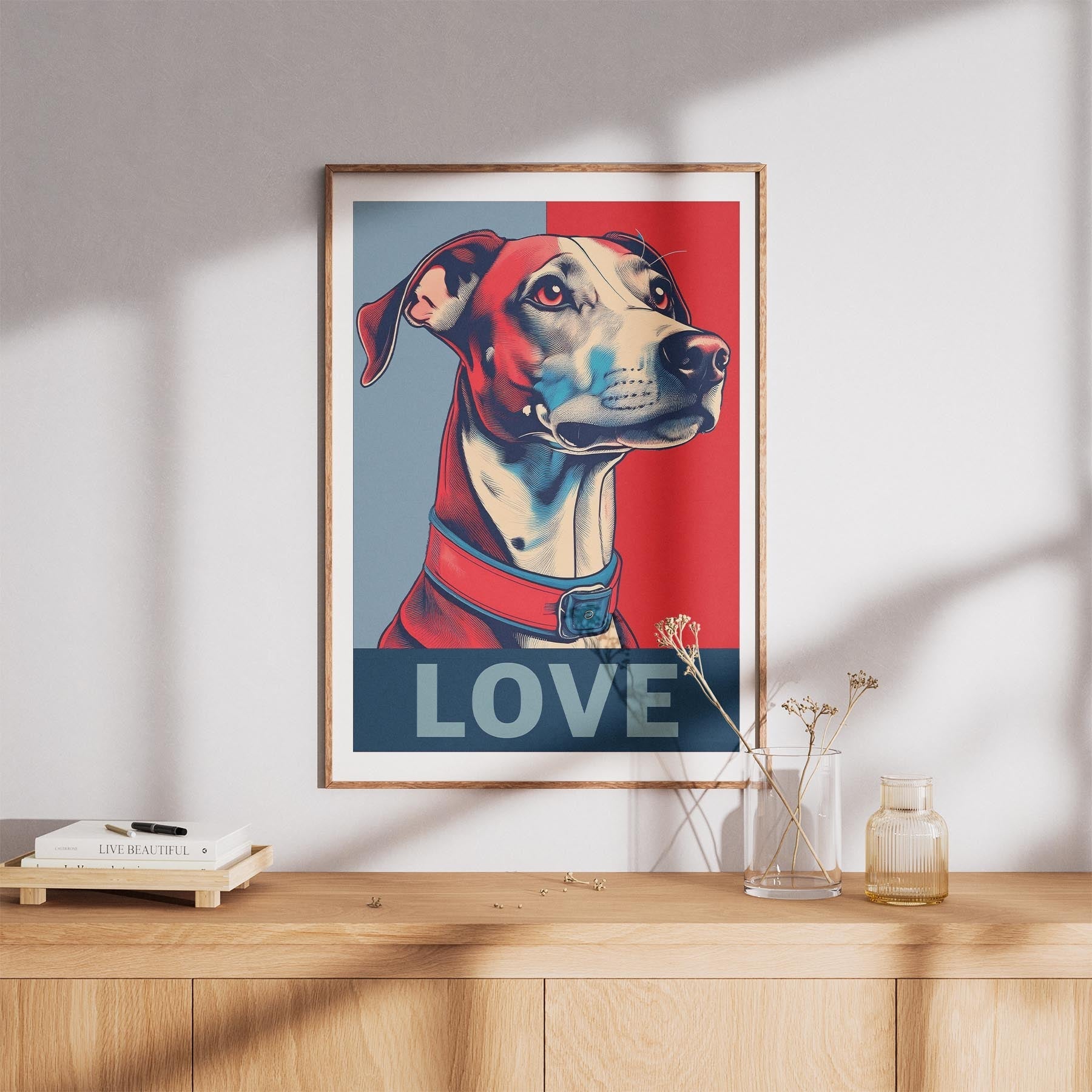 Whippet LOVE Series Inspired by the Obama Poster image 8