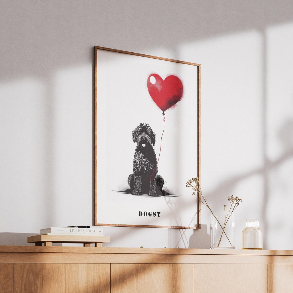 Smithfield Sheepdog DOGSY Series inspired by the Art of Banksy with text Dogsy image 5