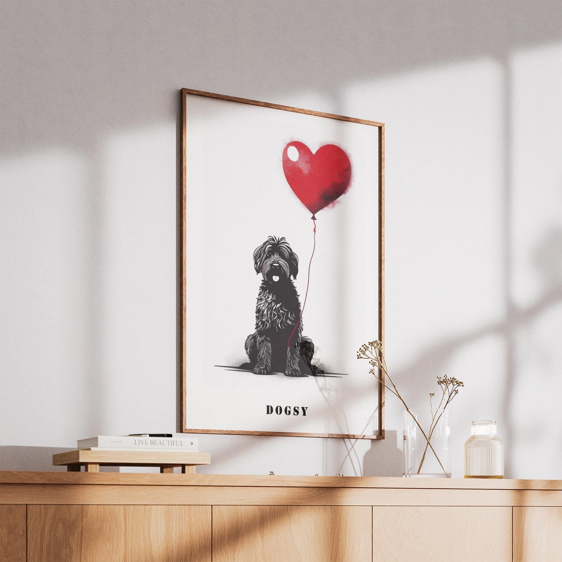 Smithfield Sheepdog DOGSY Series inspired by the Art of Banksy with text Dogsy image 5