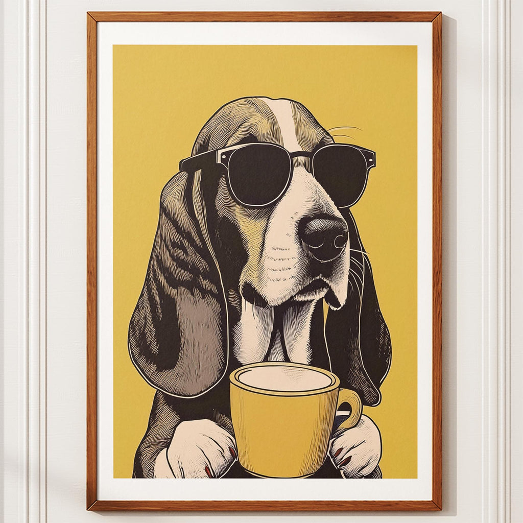 Basseet Hound Chillin Coffee Dog image 11