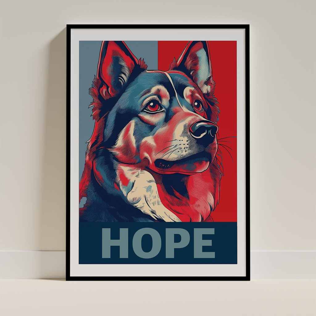 Finnish Lapphund HOPE Series Inspired by the Obama Poster image 0