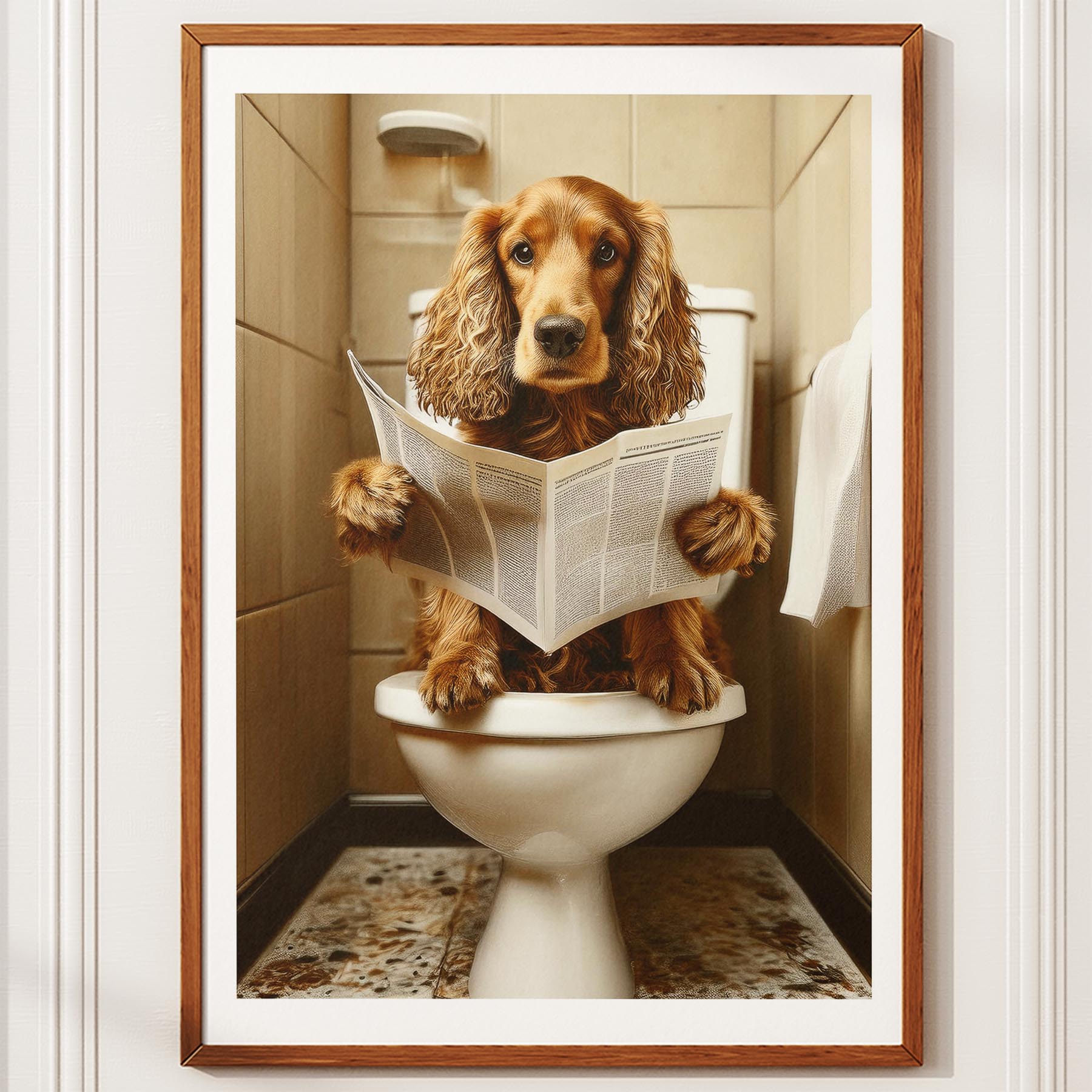 Cocker Spaniel Toilet Humour Dog Series 3 image 10
