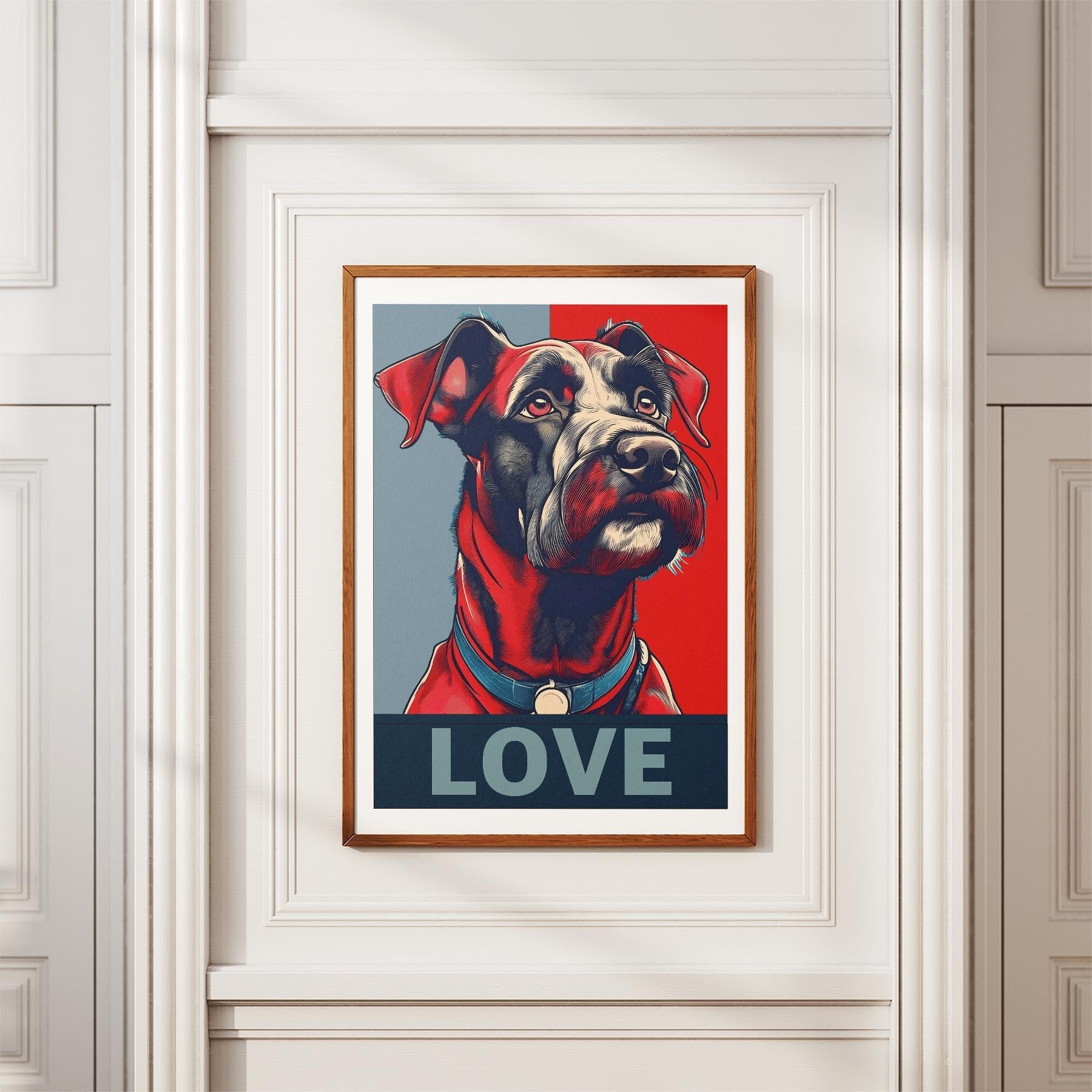 Black Russian Terrier LOVE Series Inspired by the Obama Poster image 3