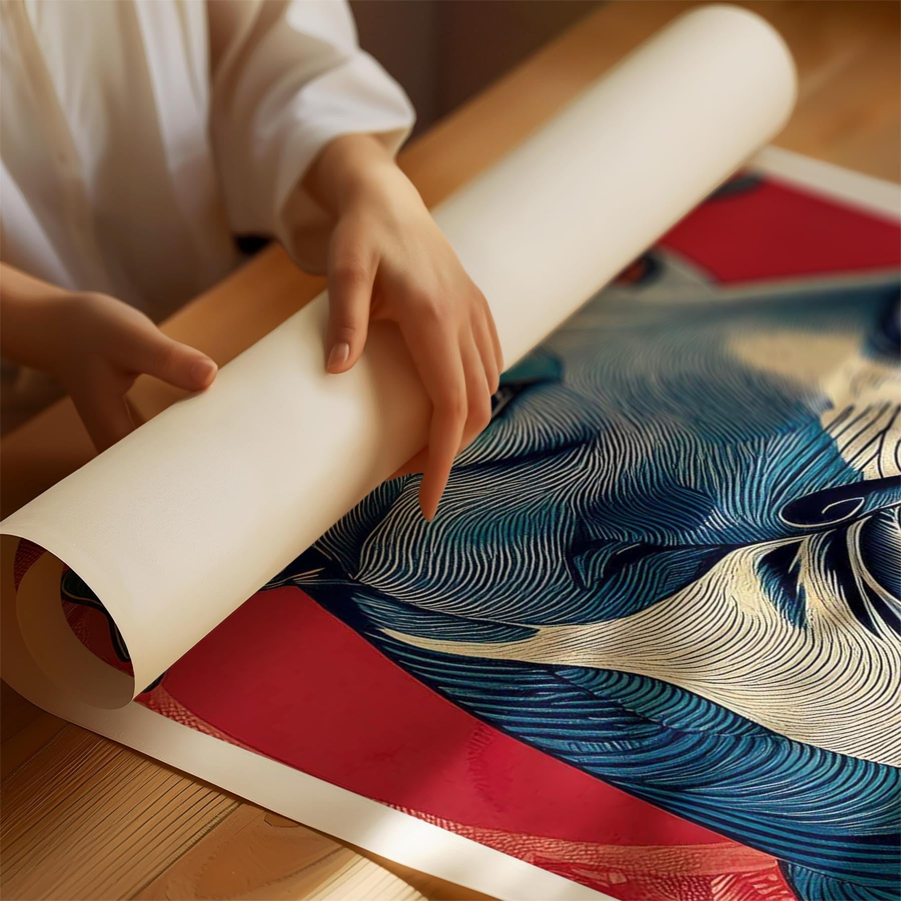 Greyhound Hokusai Japanese Inspired Dog Series 1 image 1