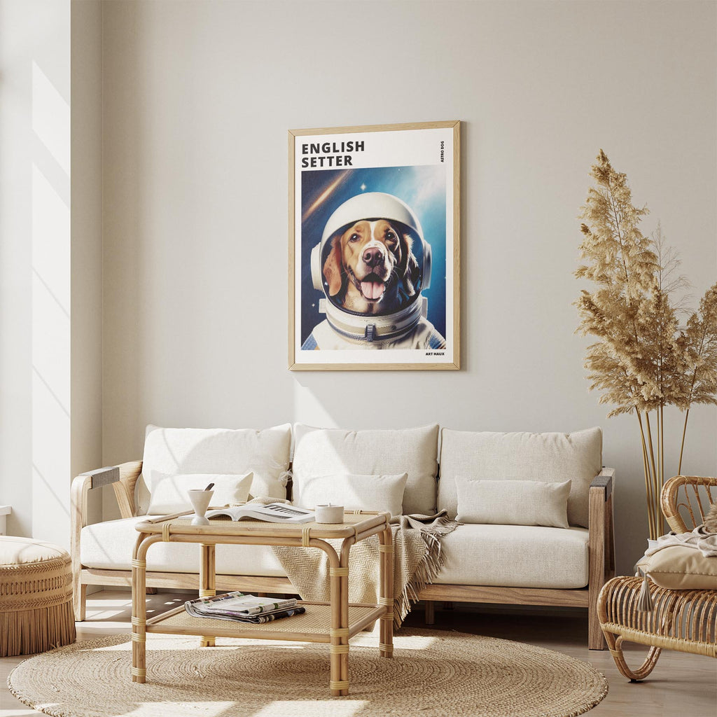 English Setter Astronaut Dog Series with Text Astro Dog image 2