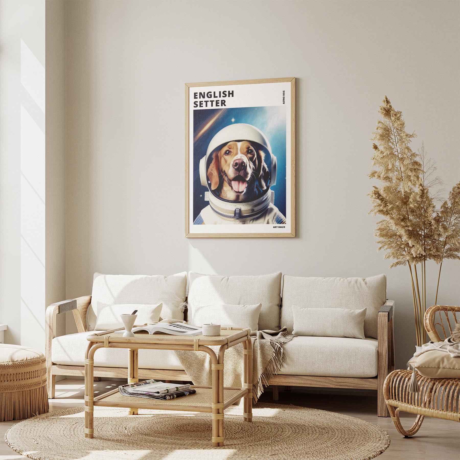 English Setter Astronaut Dog Series with Text Astro Dog image 2