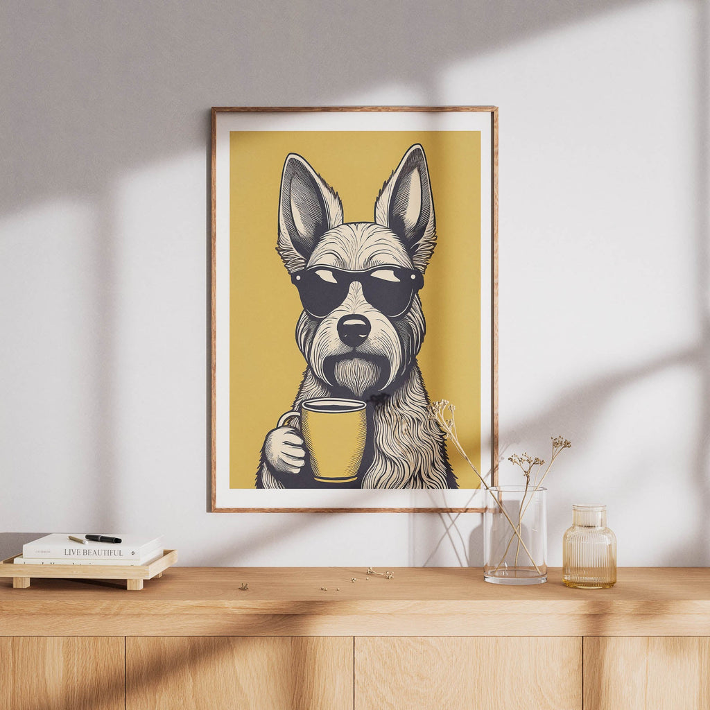 Irish Doodle Chillin Coffee Dog image 8