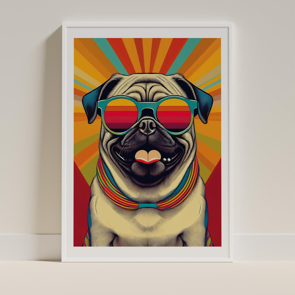 Pug In Colourful Sunnies 1 image 9