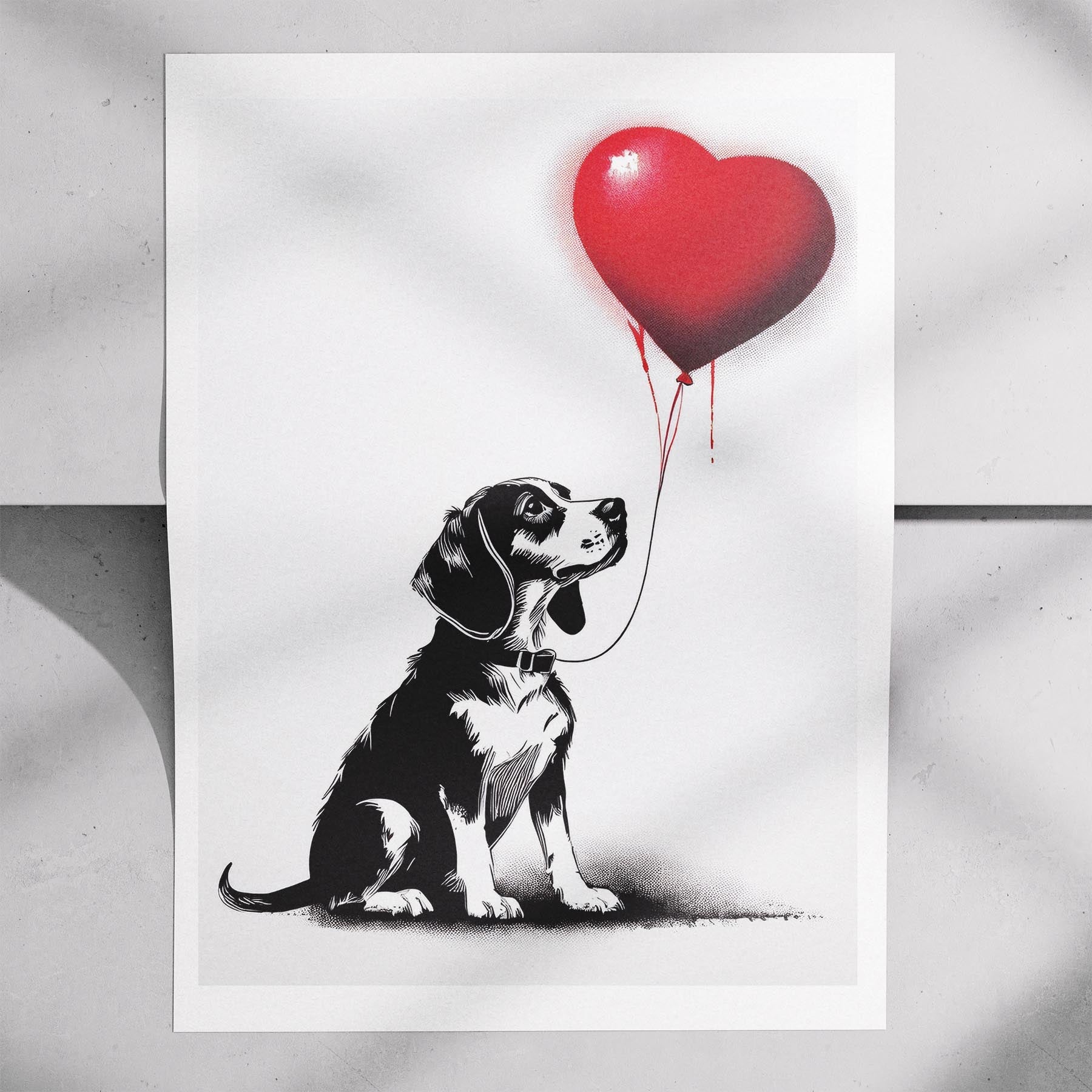 Beagle DOGSY Series inspired by the Art of Banksy image 7