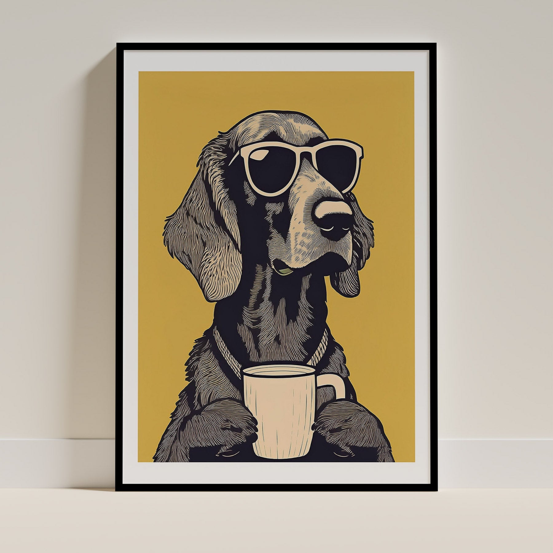 Irish Setter Chillin Coffee Dog image 0