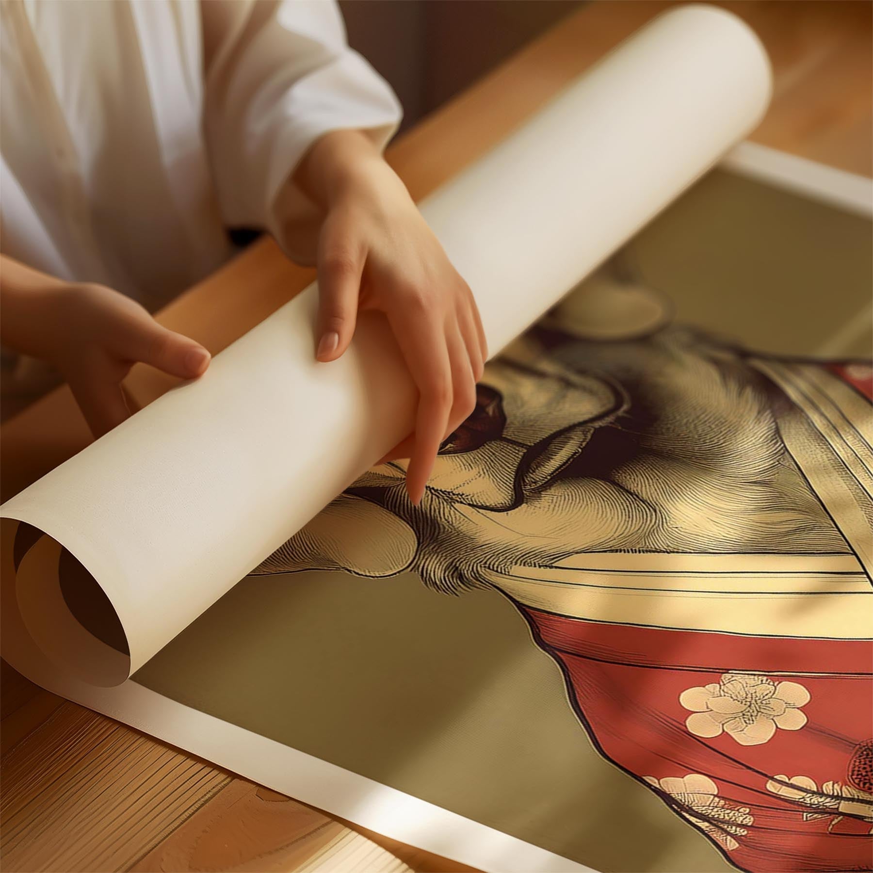 Golden Retriever Japanse Kimono Dog Series image 1