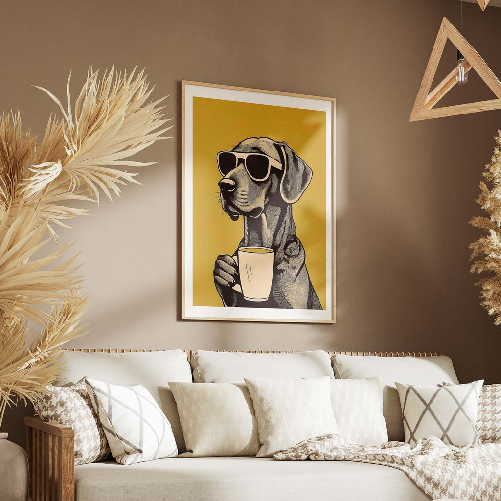 Rhodesian Ridgeback Chillin Coffee Dog image 5