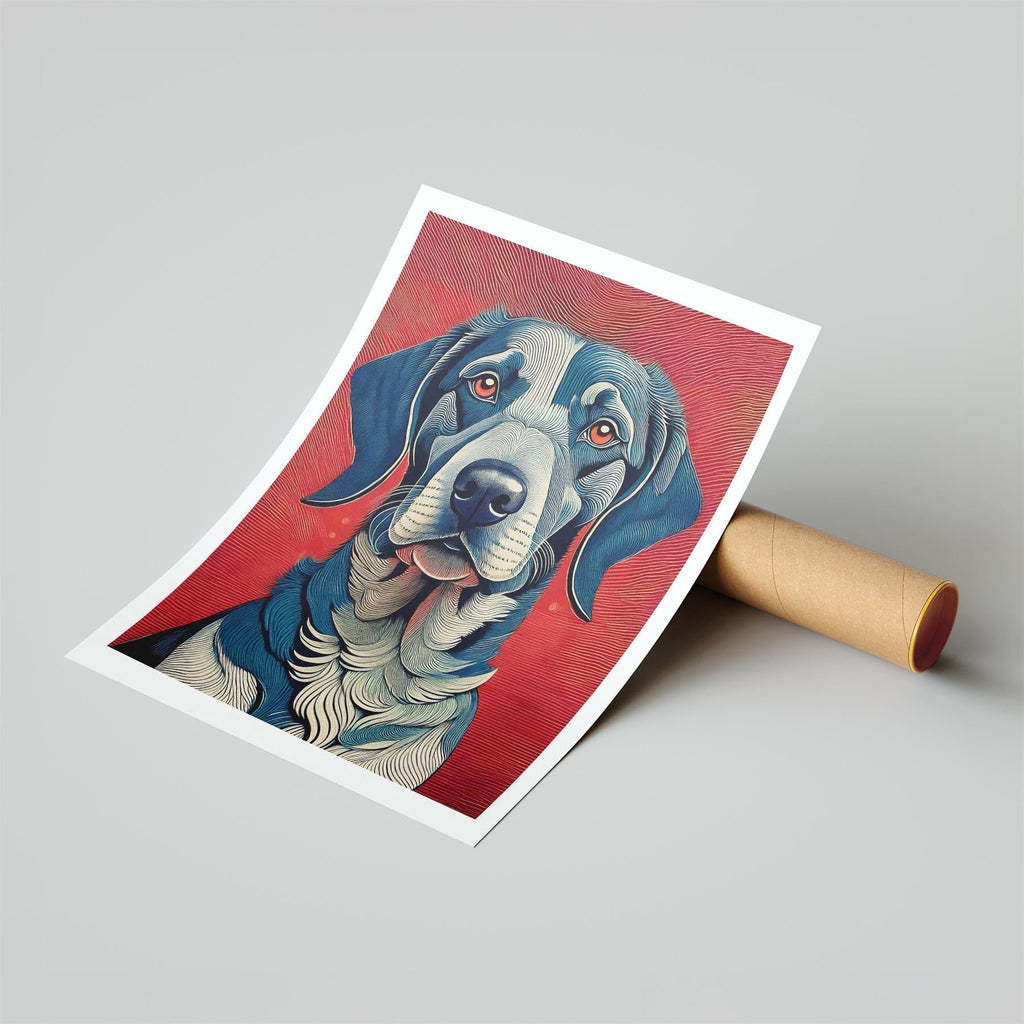 German Pointer Hokusai Japanese Inspired Dog Series image 6