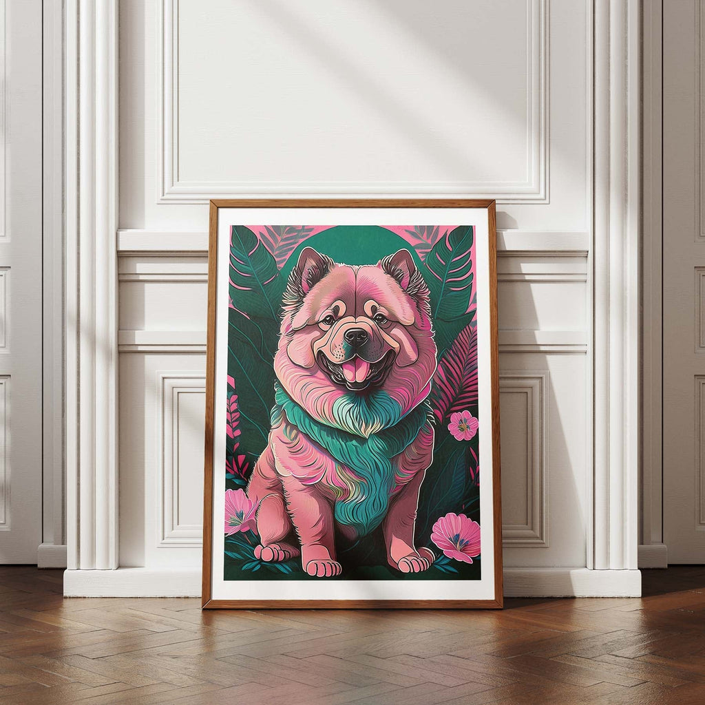 Chow Chow Flowery Dog image 4